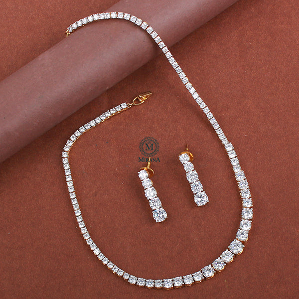 Ayla CZ Designer Necklace Set