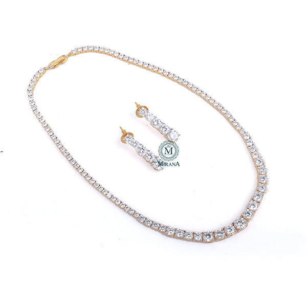 Ayla CZ Designer Necklace Set