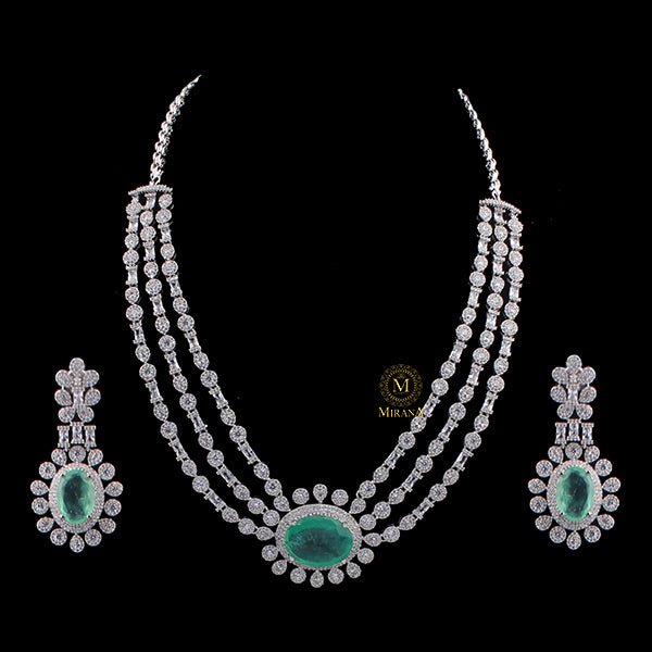 Sonishi CZ Designer Necklace Set