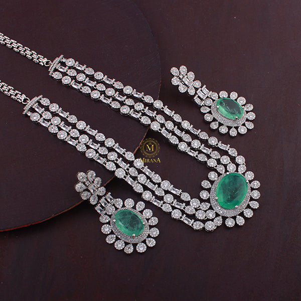 Sonishi CZ Designer Necklace Set