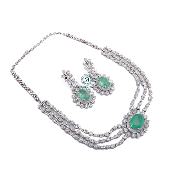 Sonishi CZ Designer Necklace Set