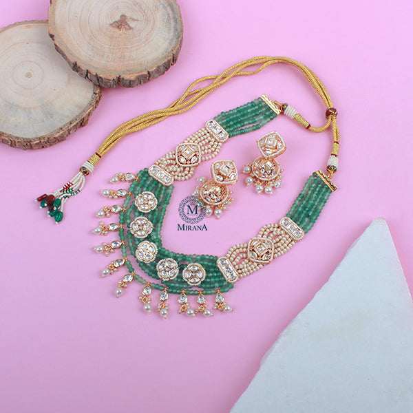 Kiyana Pearl Antique Designer Necklace Set