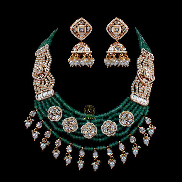 Kiyana Pearl Antique Designer Necklace Set