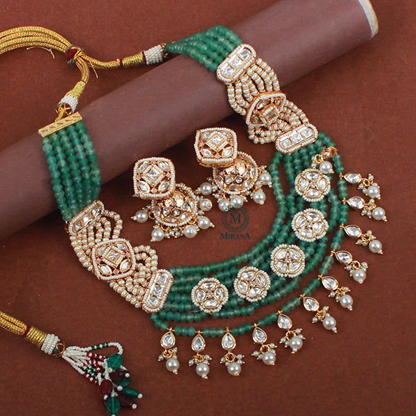 Kiyana Pearl Antique Designer Necklace Set