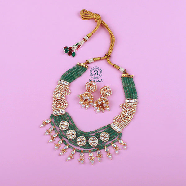 Kiyana Pearl Antique Designer Necklace Set