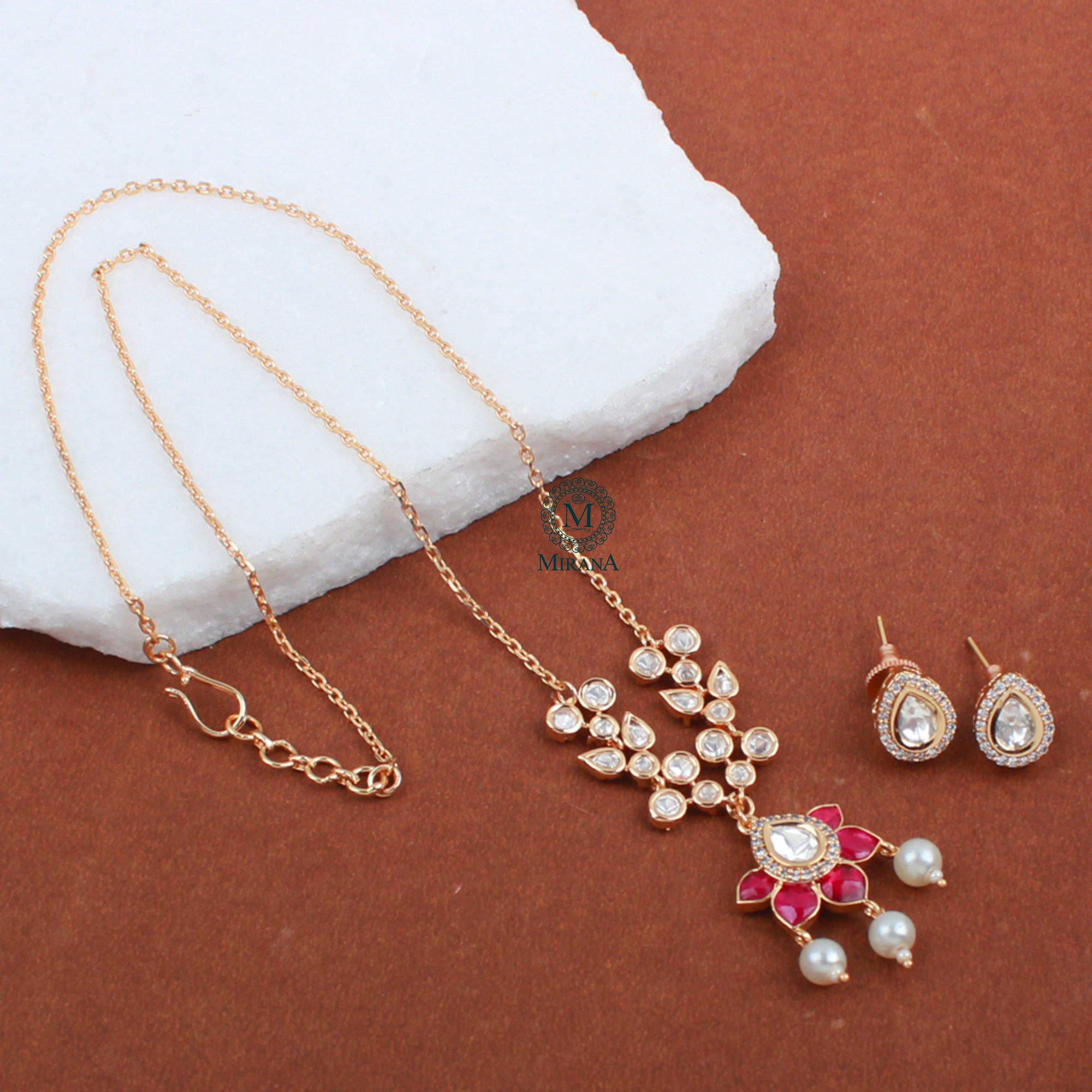 Veeba Polki Designer Necklace Set