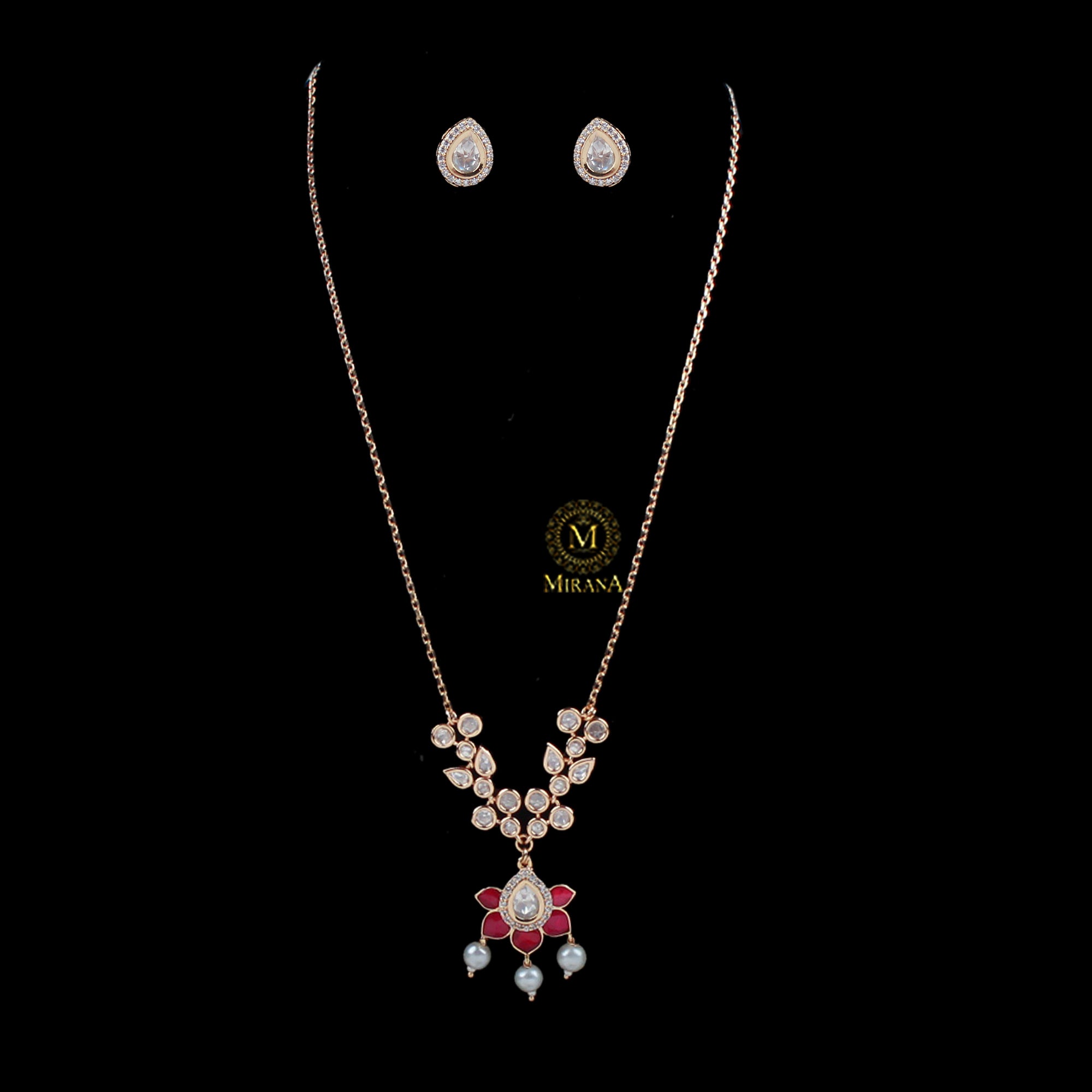 Veeba Polki Designer Necklace Set