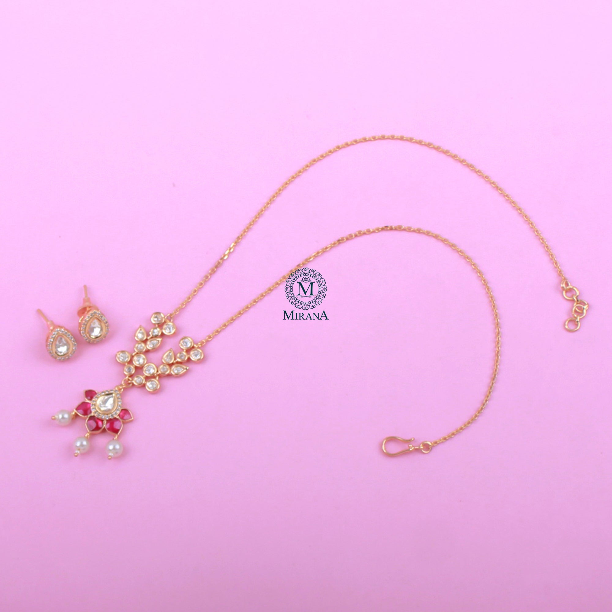 Veeba Polki Designer Necklace Set