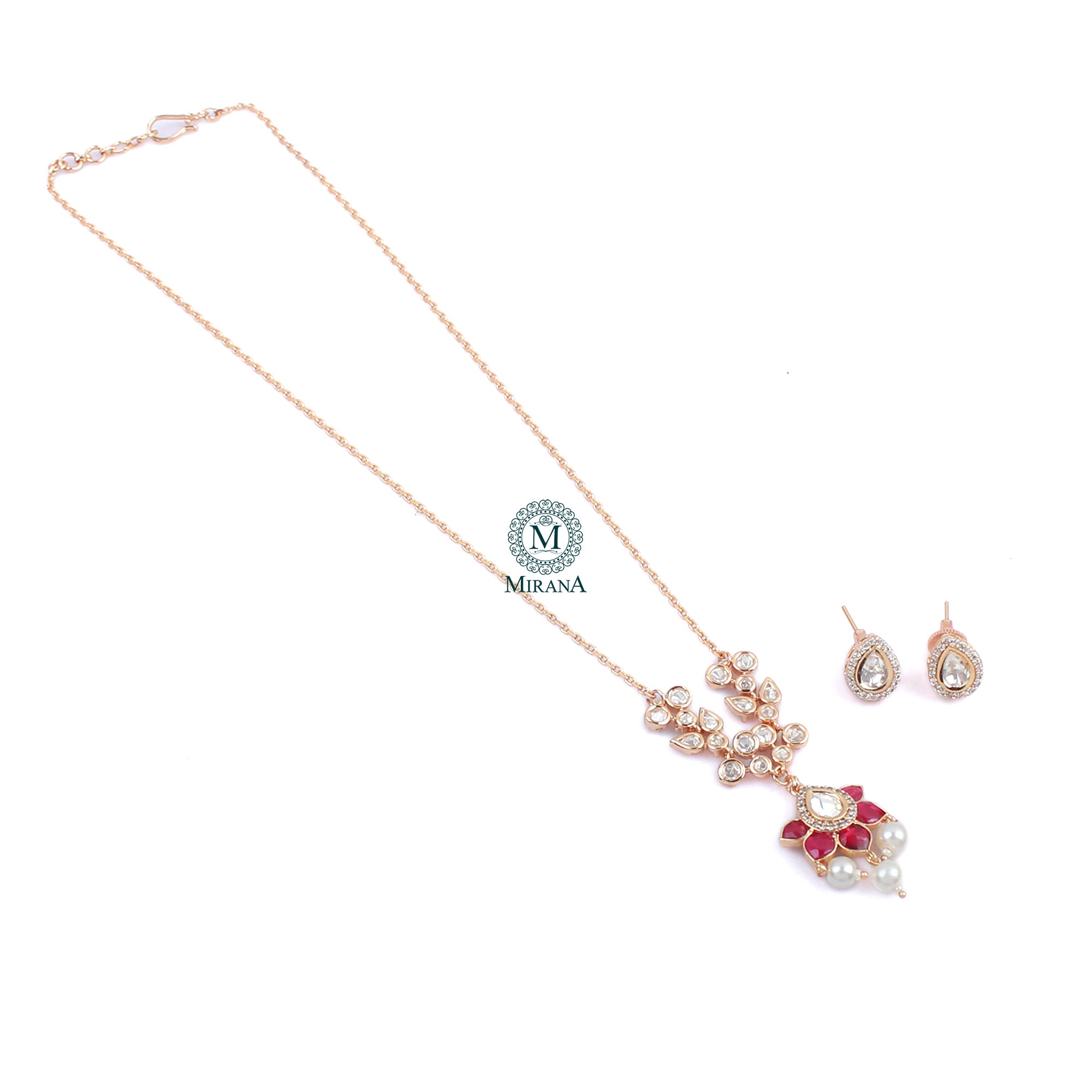 Veeba Polki Designer Necklace Set