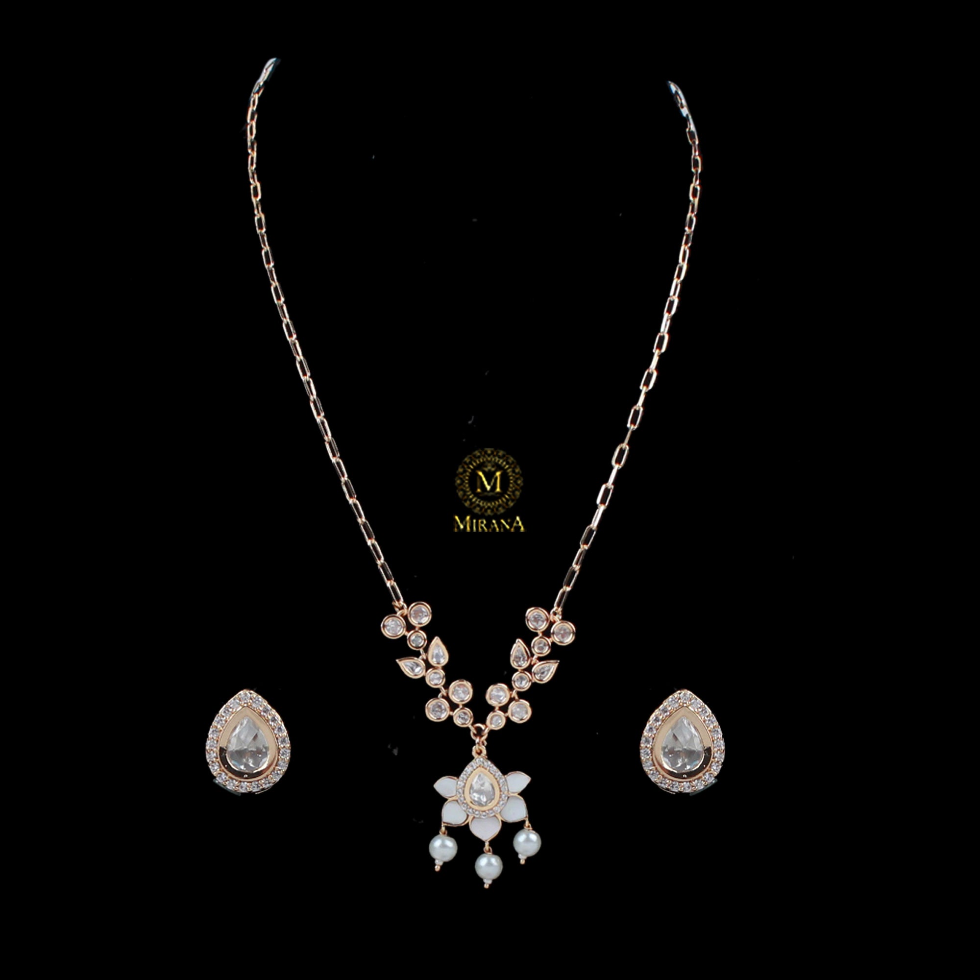 Veeba Polki Designer Necklace Set
