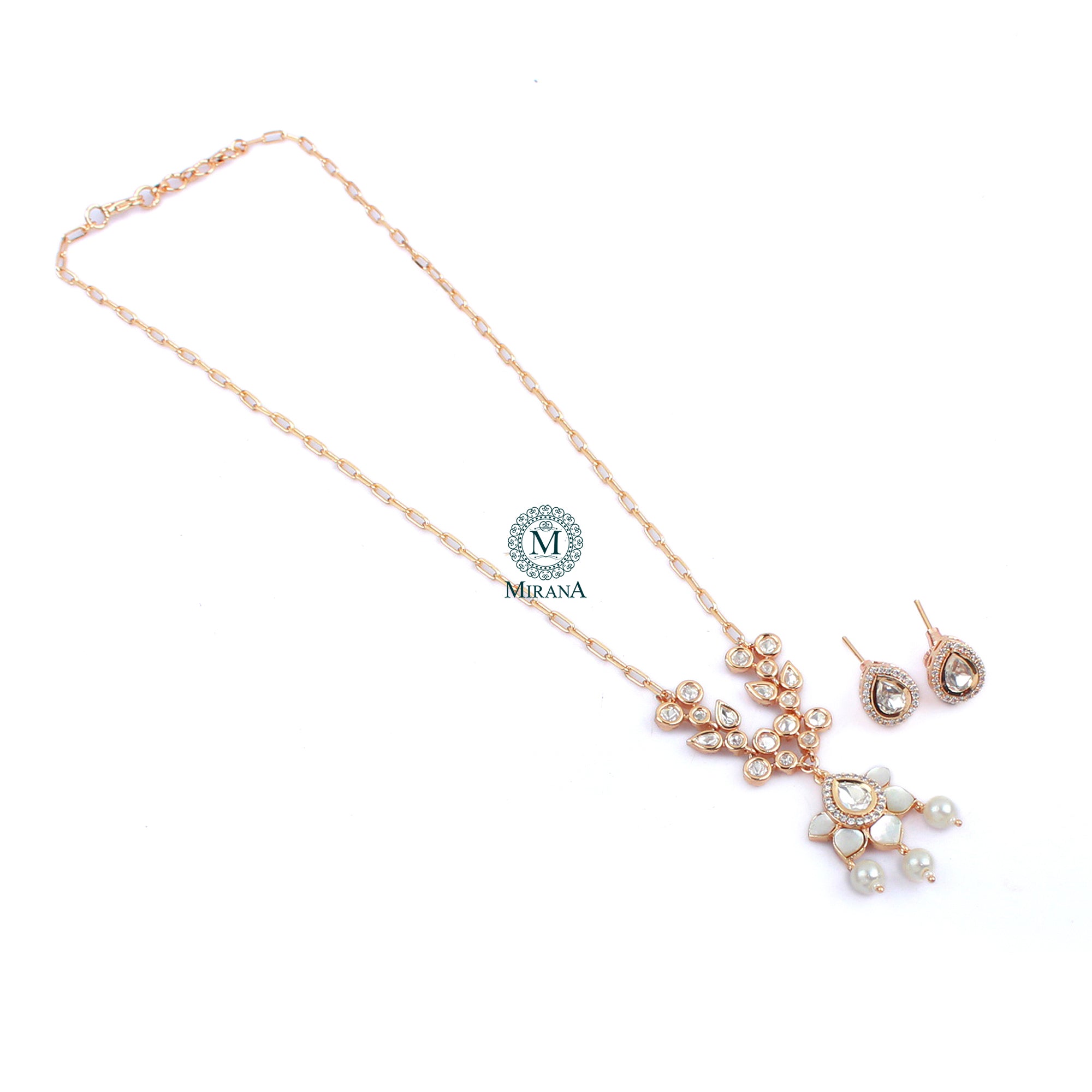 Veeba Polki Designer Necklace Set