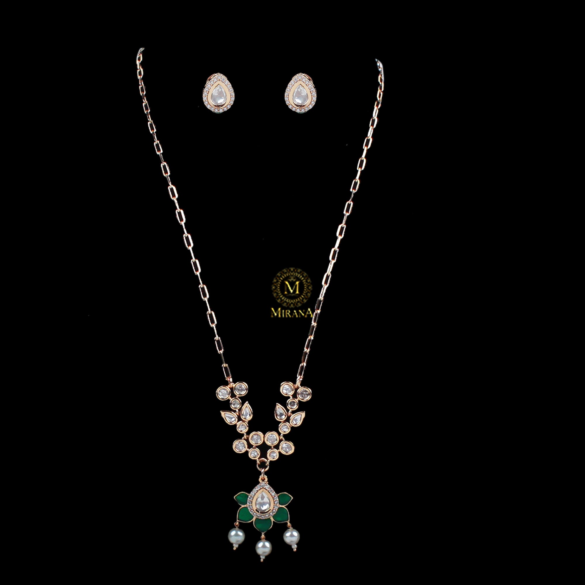 Veeba Polki Designer Necklace Set