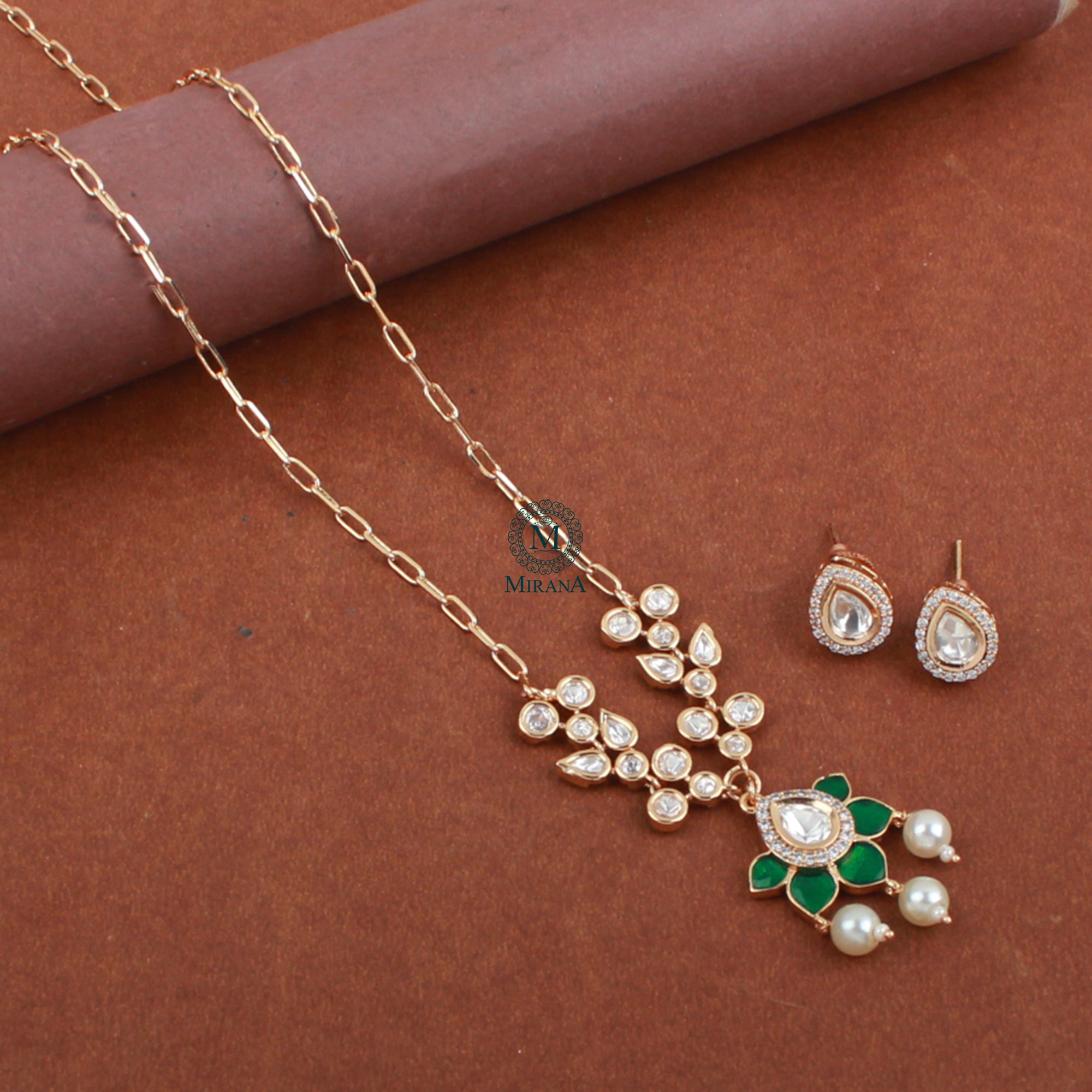 Veeba Polki Designer Necklace Set