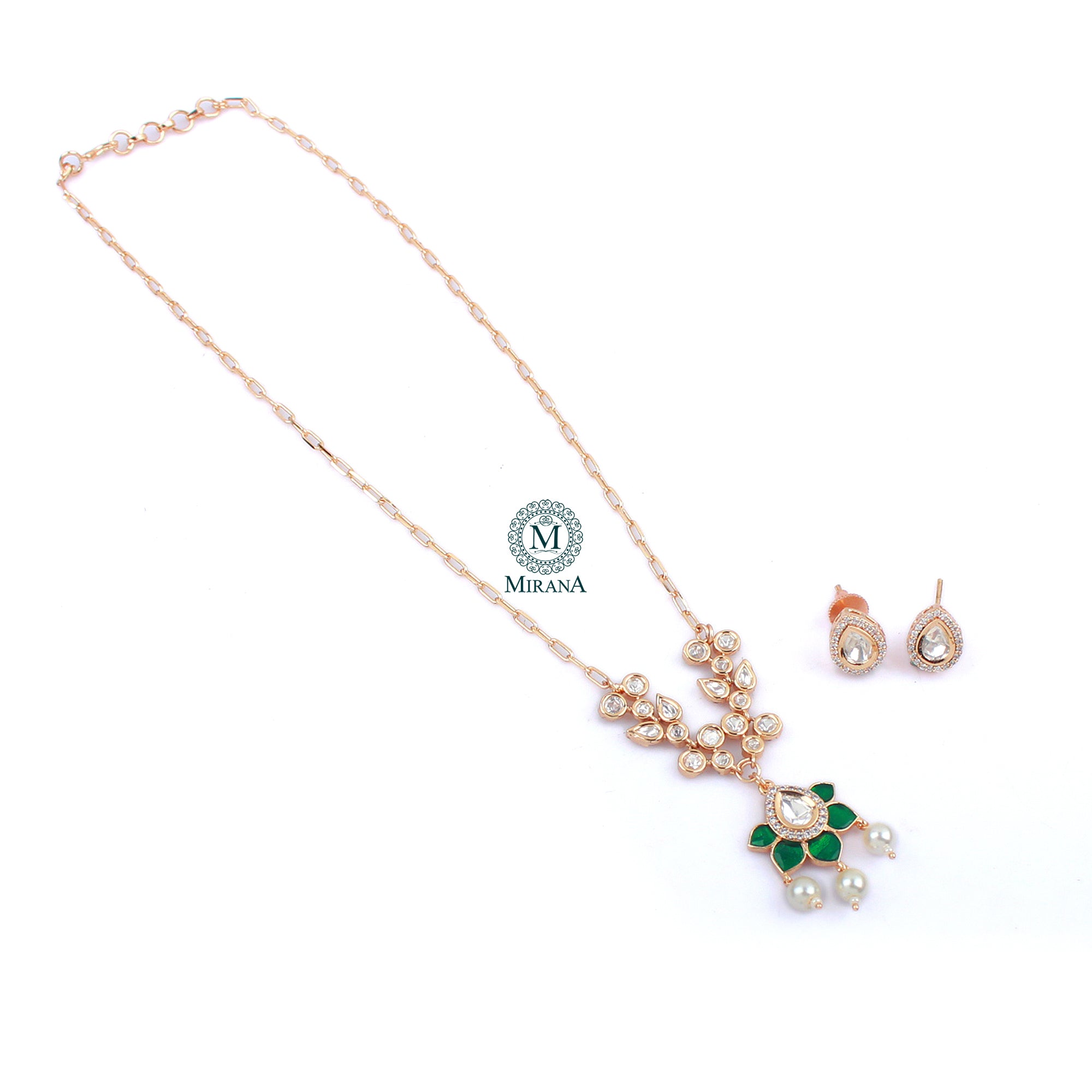 Veeba Polki Designer Necklace Set