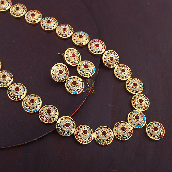 Revati Jadau Designer Long Necklace Set