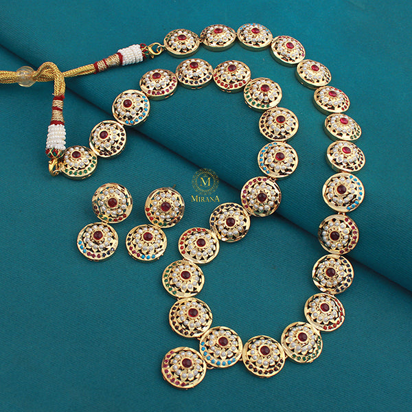 Revati Jadau Designer Long Necklace Set