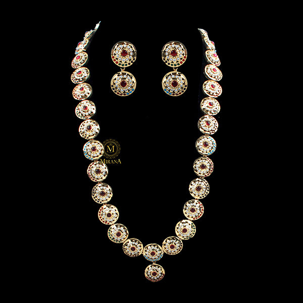 Revati Jadau Designer Long Necklace Set