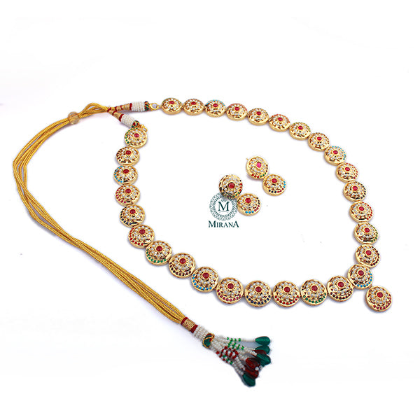 Revati Jadau Designer Long Necklace Set