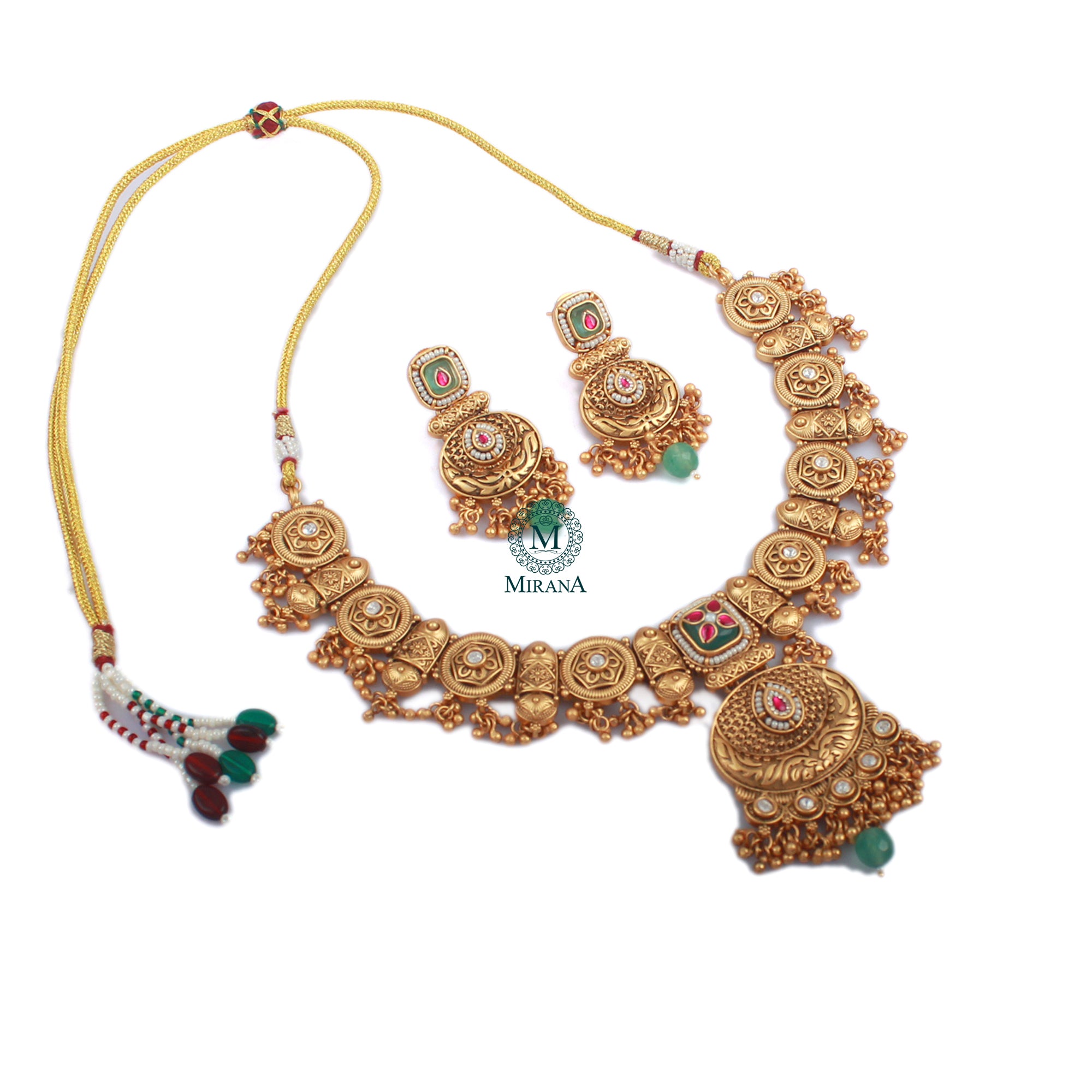 Teejal Antique Designer Necklace Set