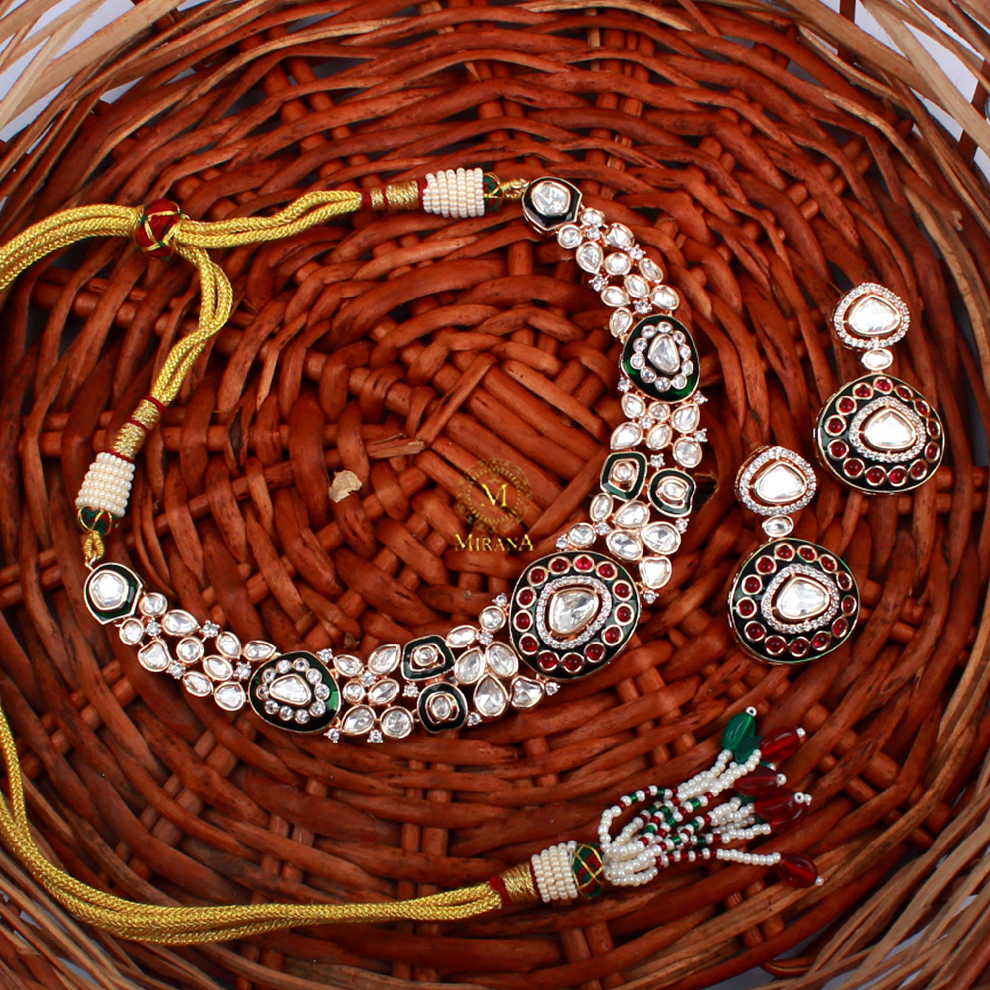 Vritika Polki Designer Necklace Set