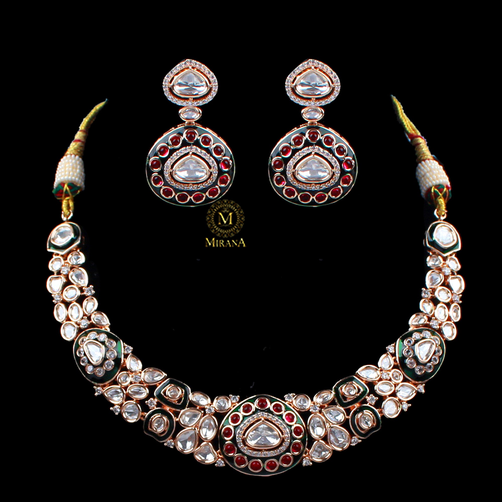 Vritika Polki Designer Necklace Set