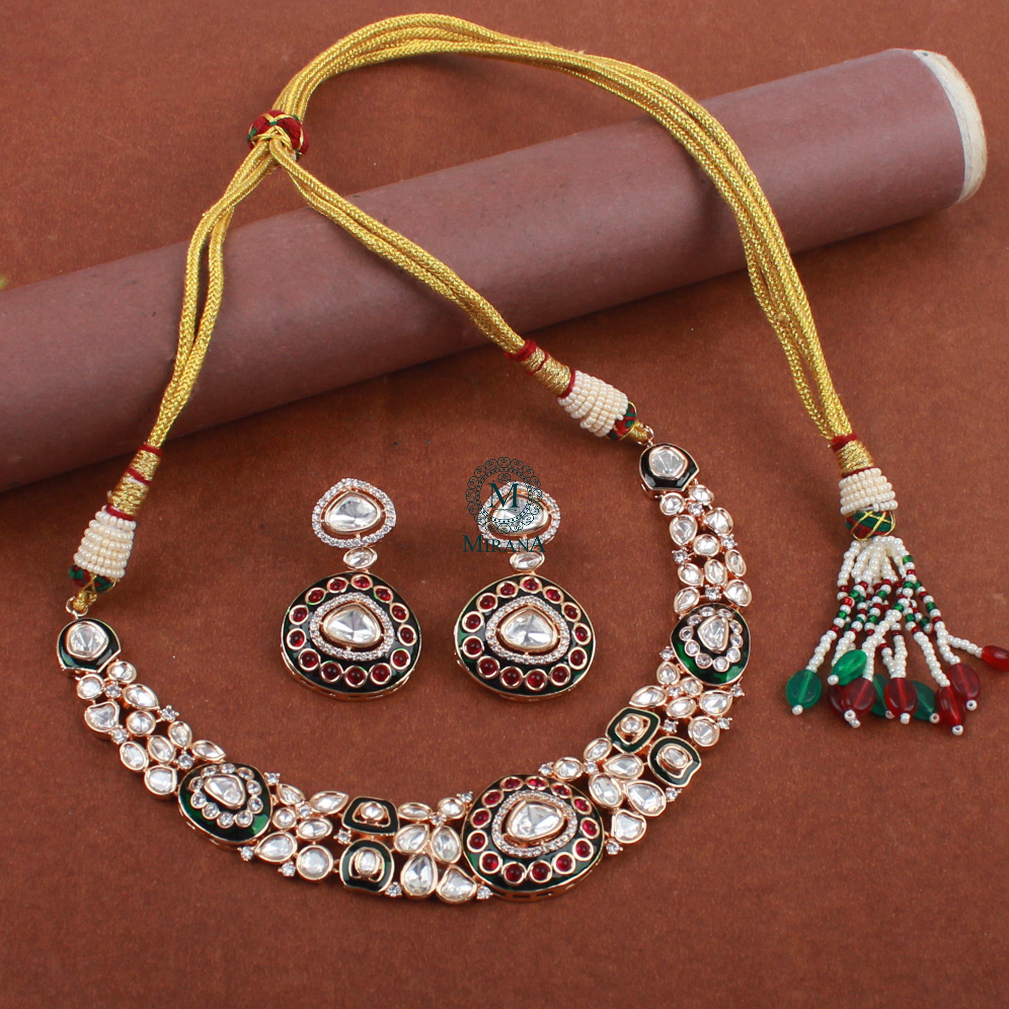 Vritika Polki Designer Necklace Set