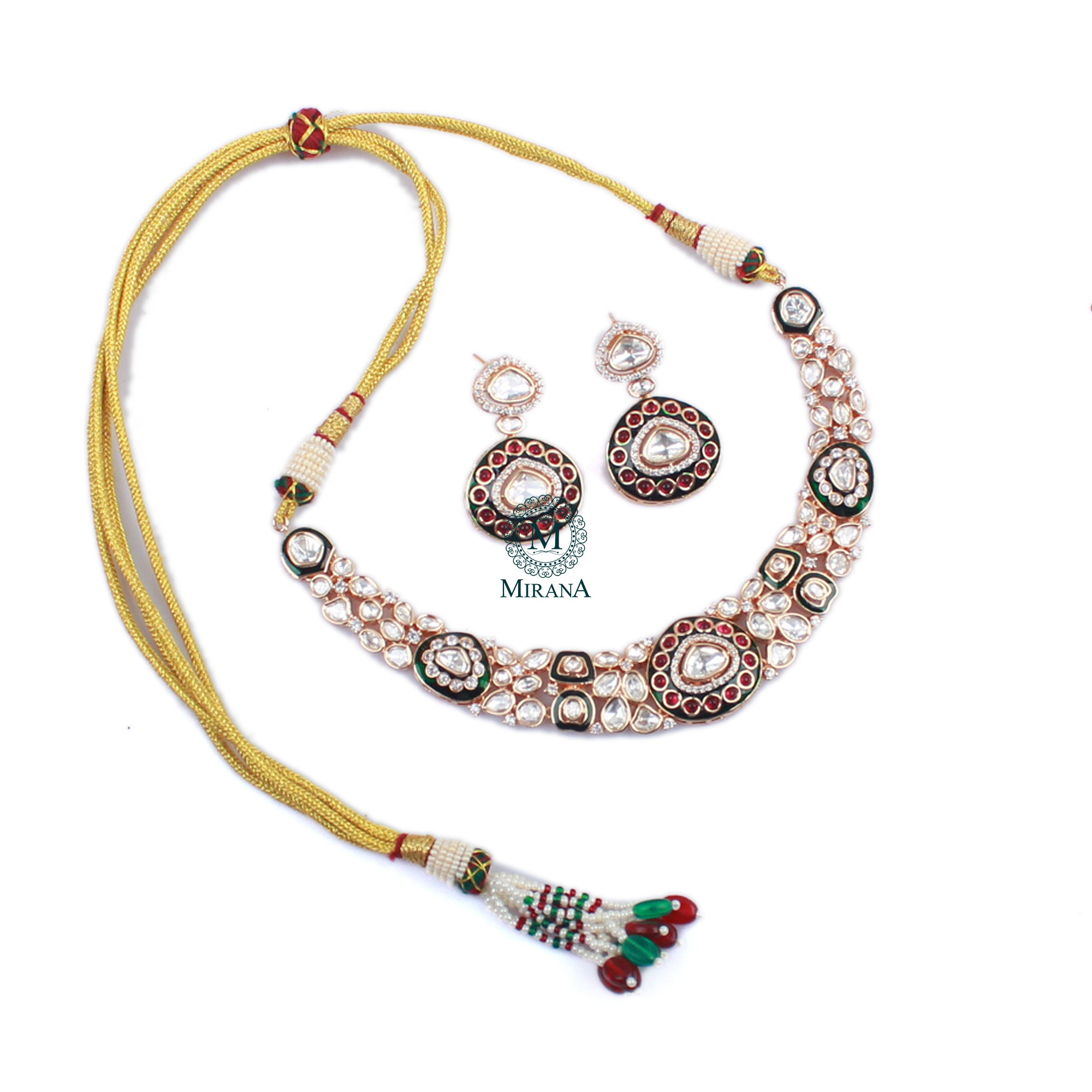 Vritika Polki Designer Necklace Set