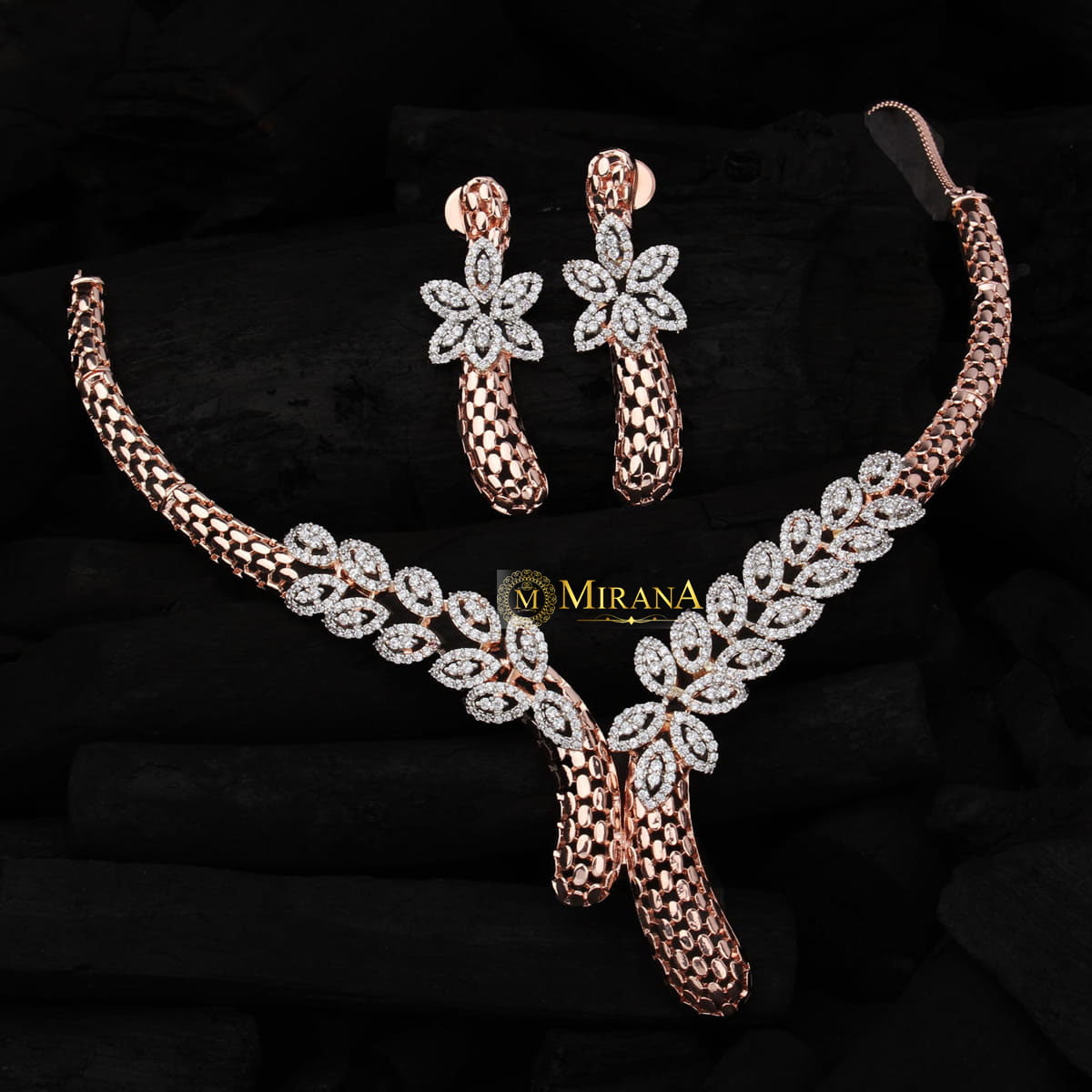 Maria Designer Petal Necklace Set