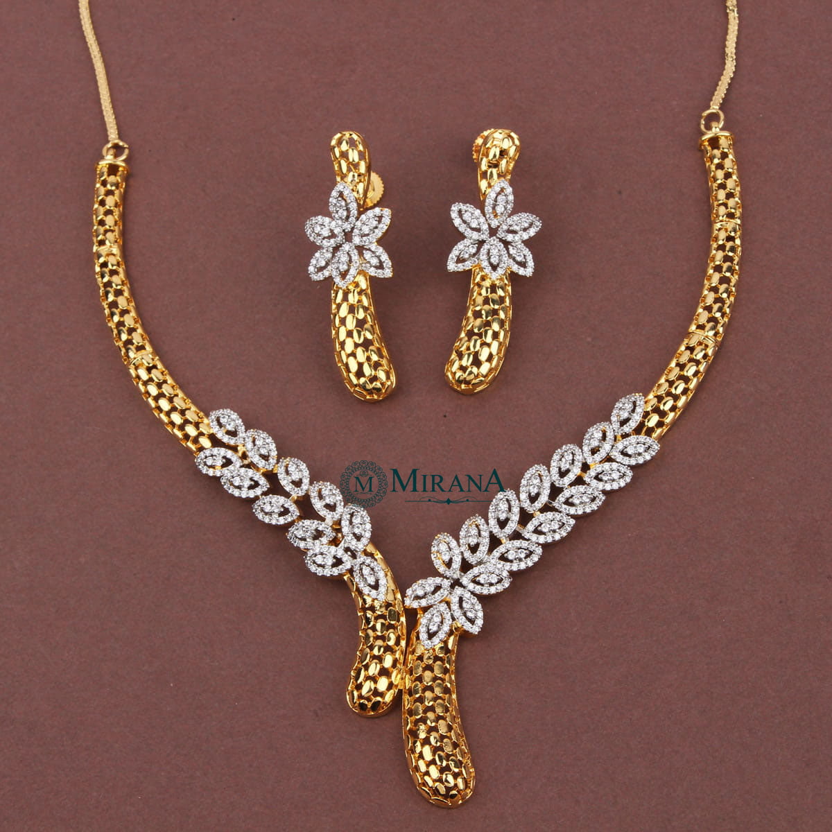 Maria Designer Petal Necklace Set