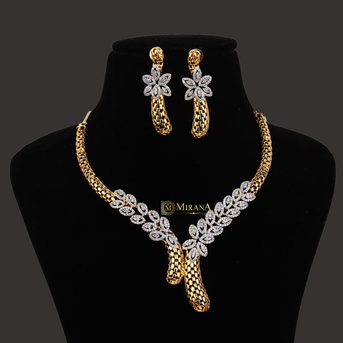 Maria Designer Petal Necklace Set