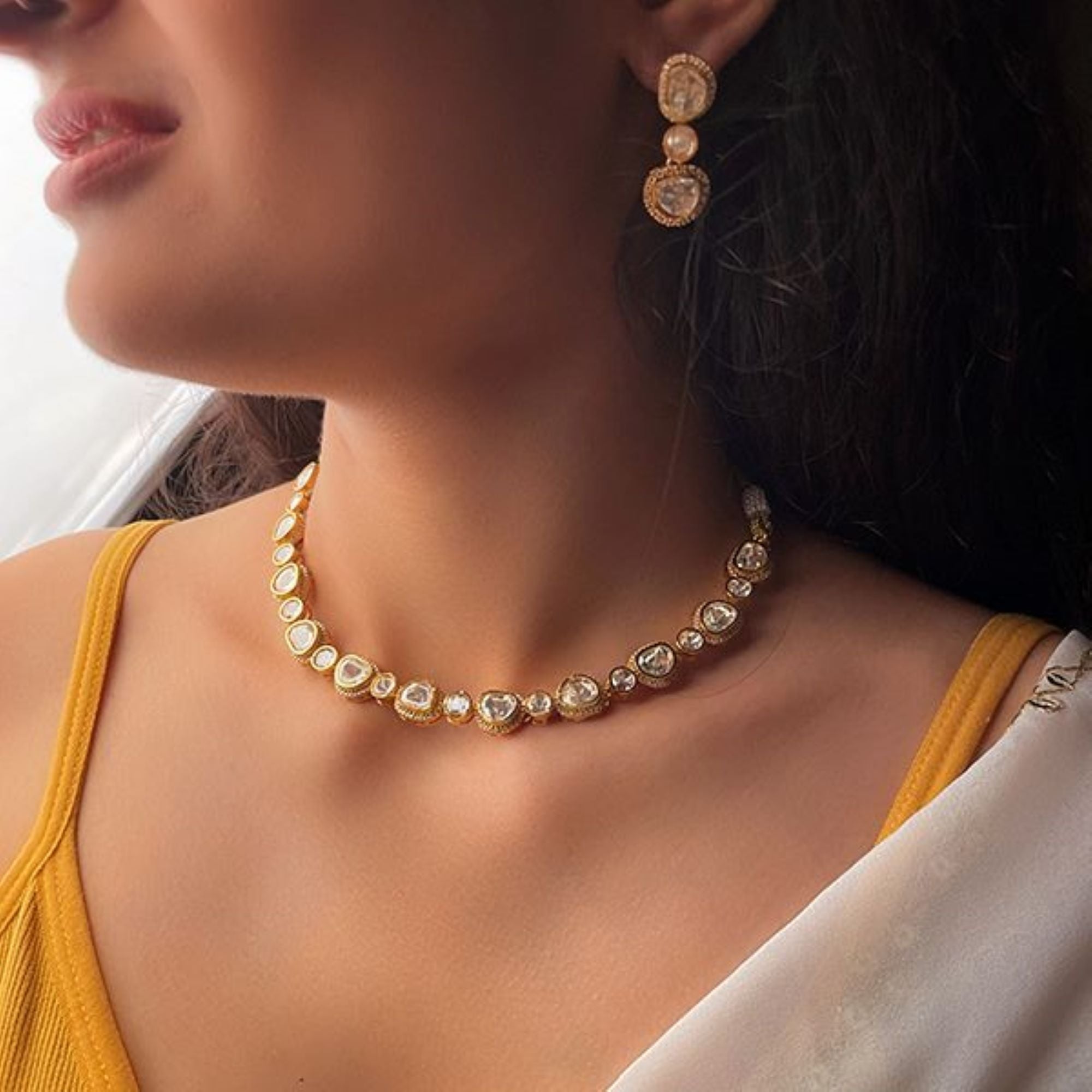 Keesha Moissanite Designer Necklace Set