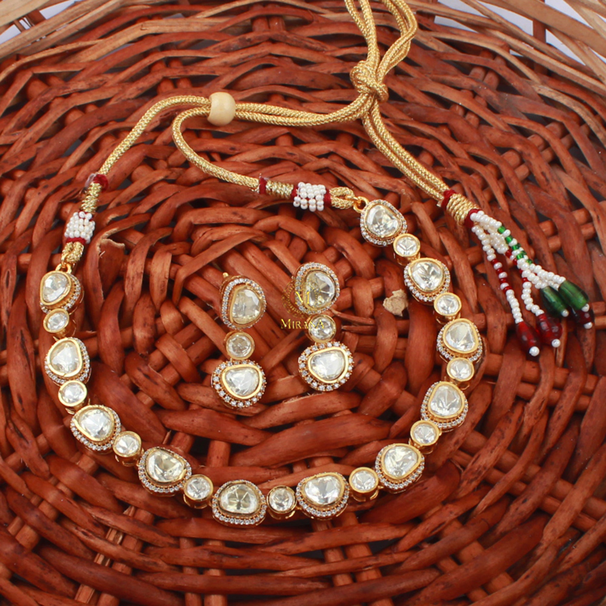 Keesha Moissanite Designer Necklace Set