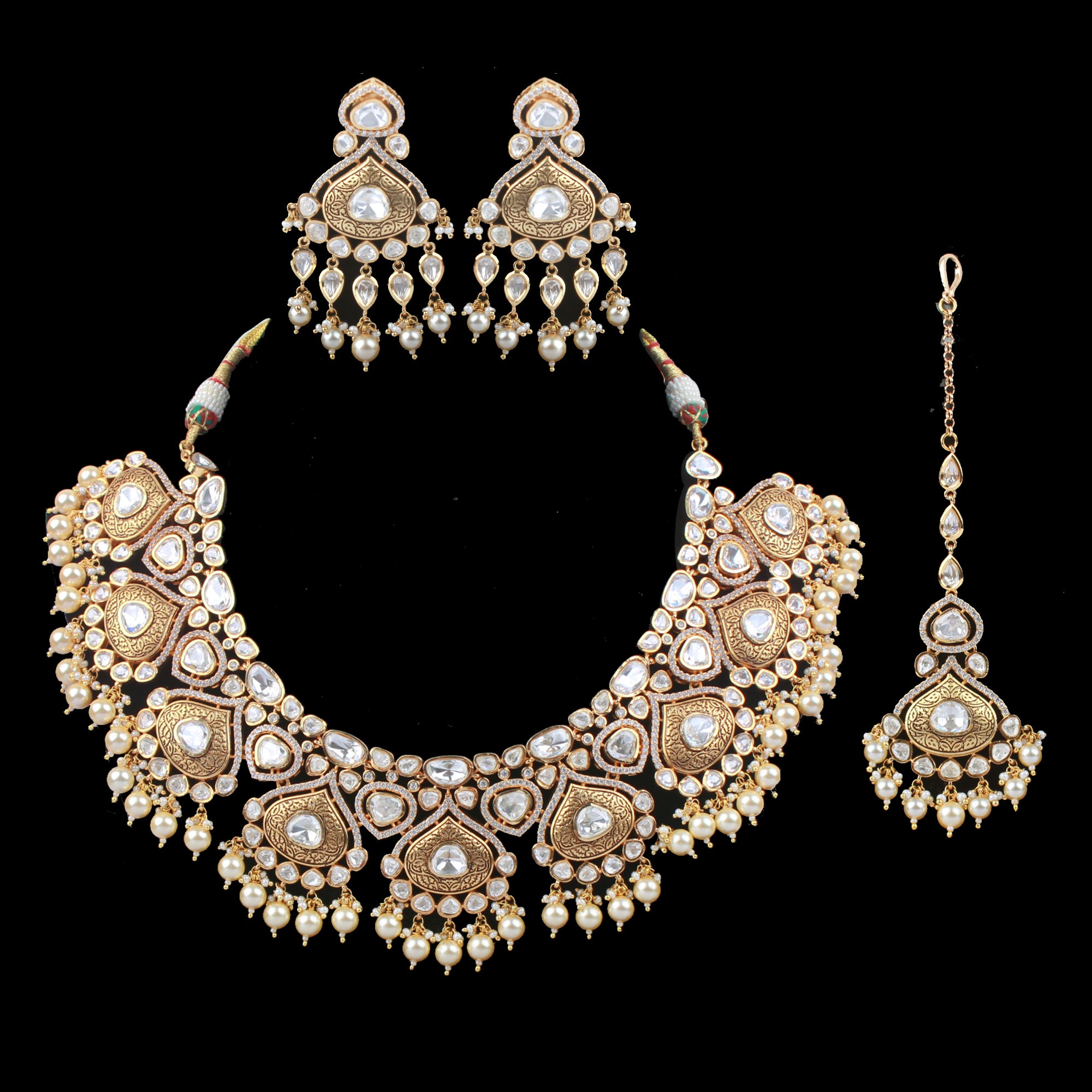 Vernika Polki Bridal Designer Necklace Set