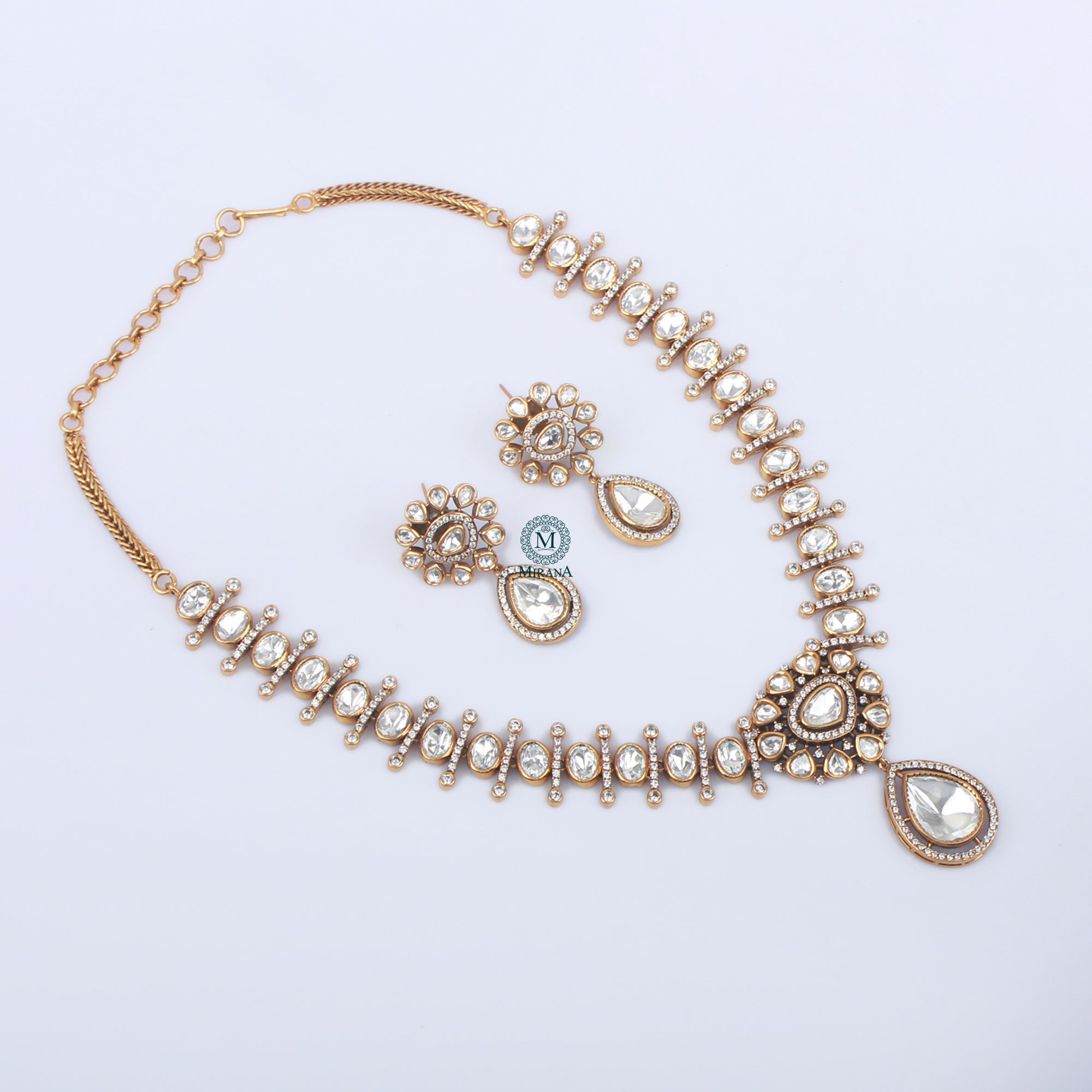 Bavya Polki Designer Necklace Set