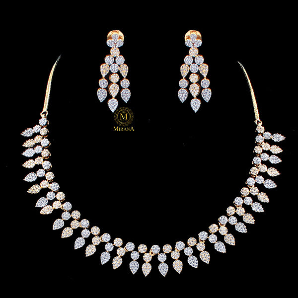 Elani CZ Designer Necklace Set