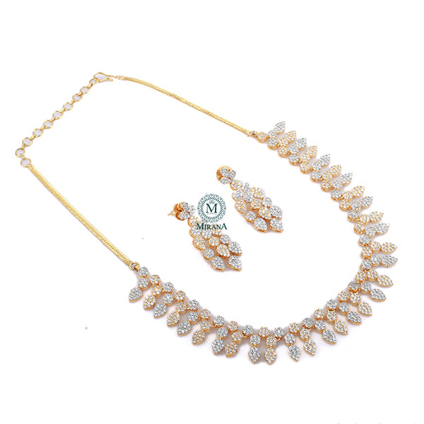 Elani CZ Designer Necklace Set