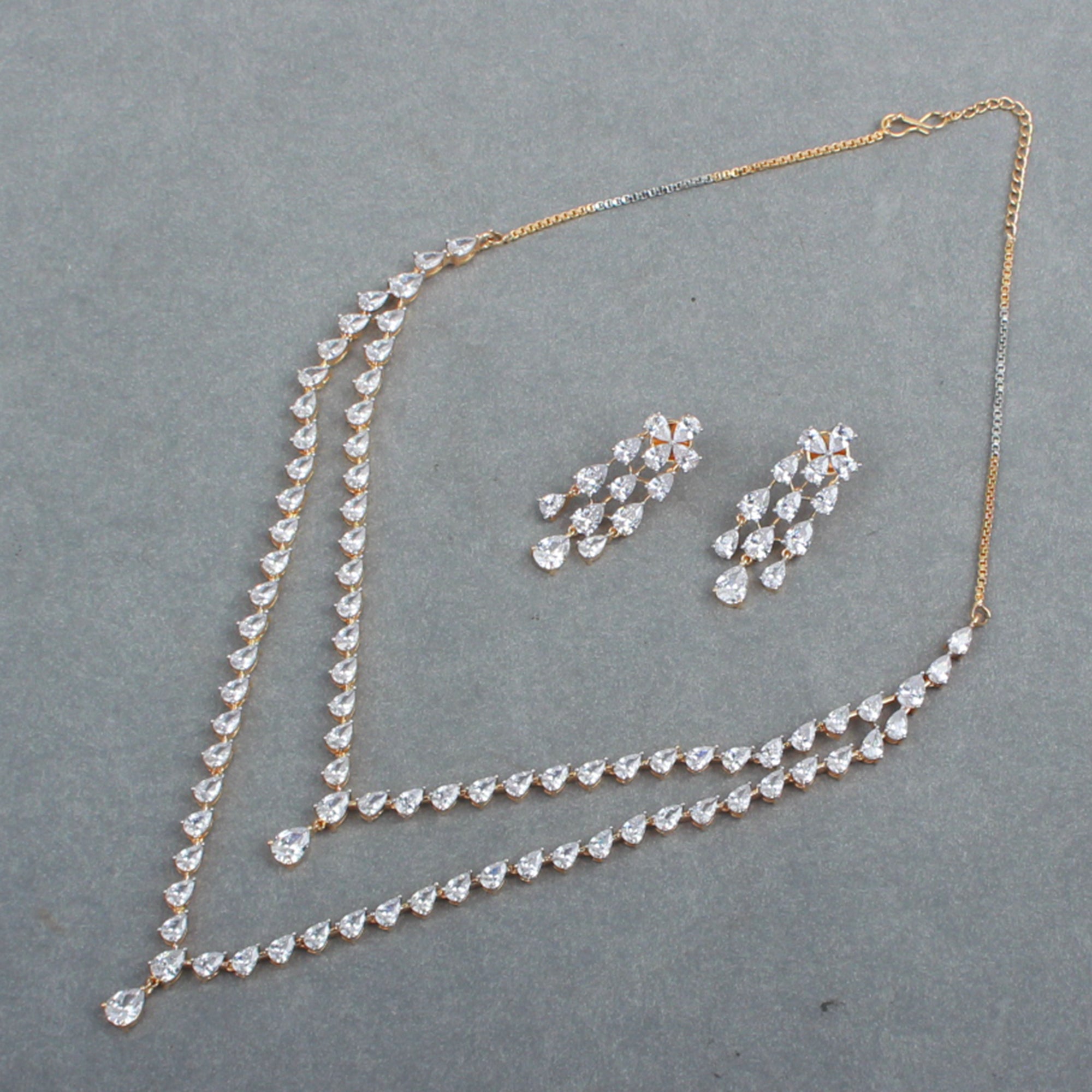 Maeve Double Layered Designer Necklace Set