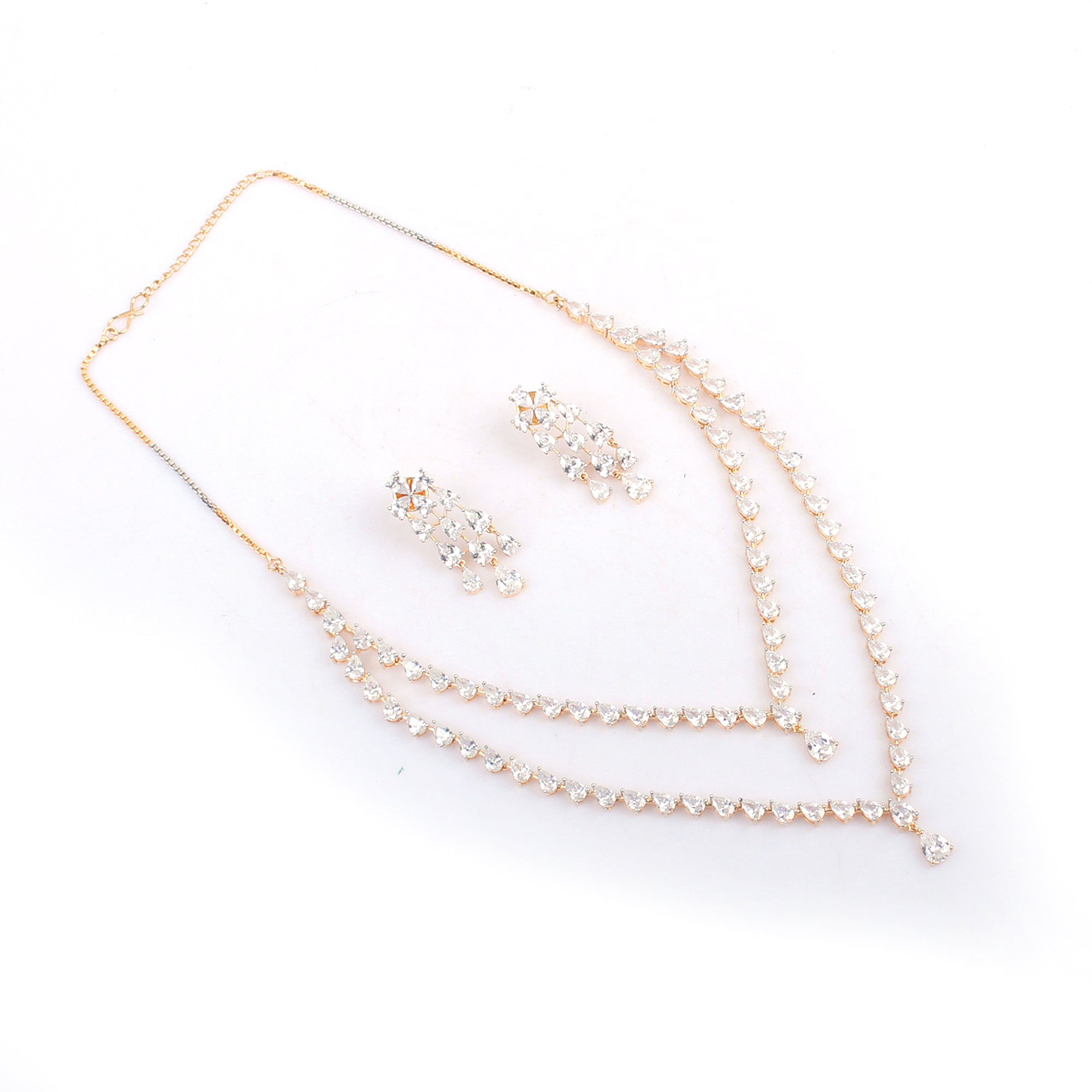 Maeve Double Layered Designer Necklace Set