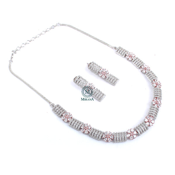 Zaira CZ Designer Necklace Set