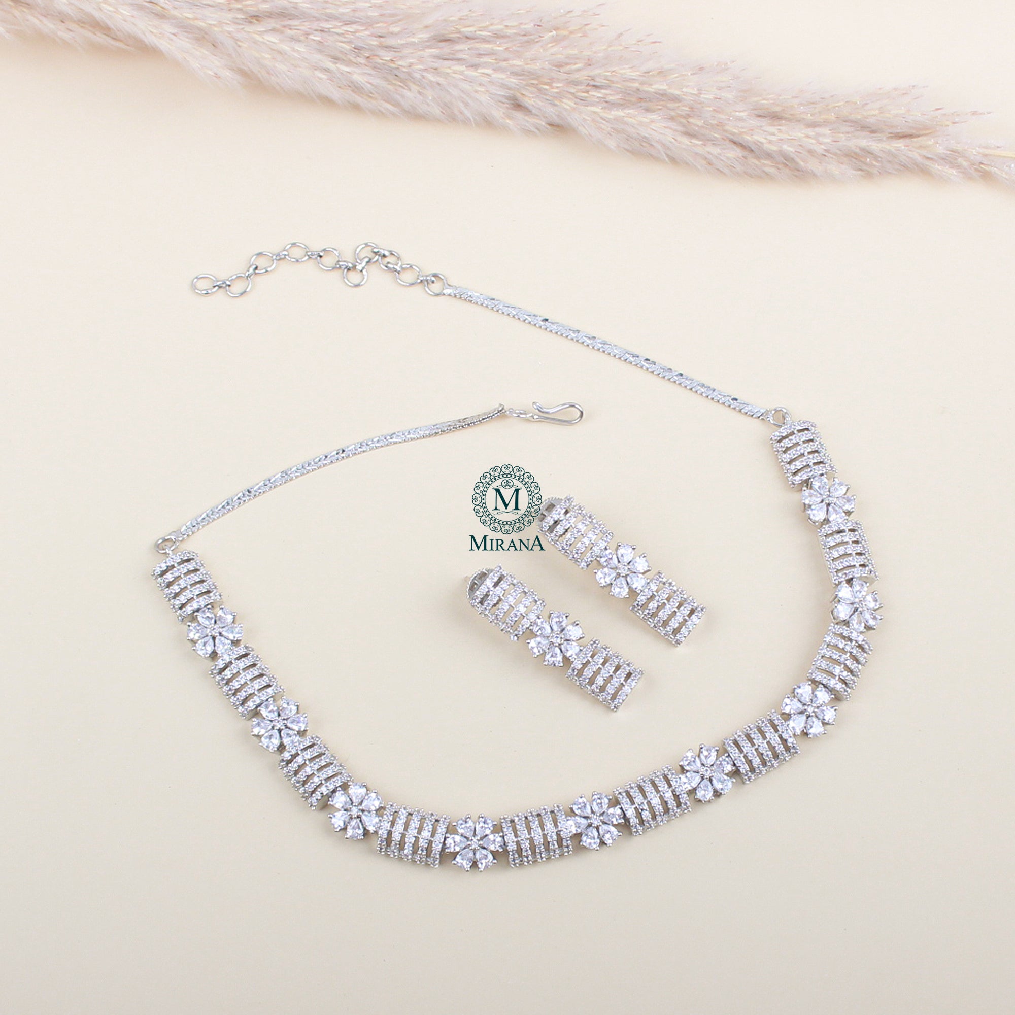 Zaira CZ Designer Necklace Set