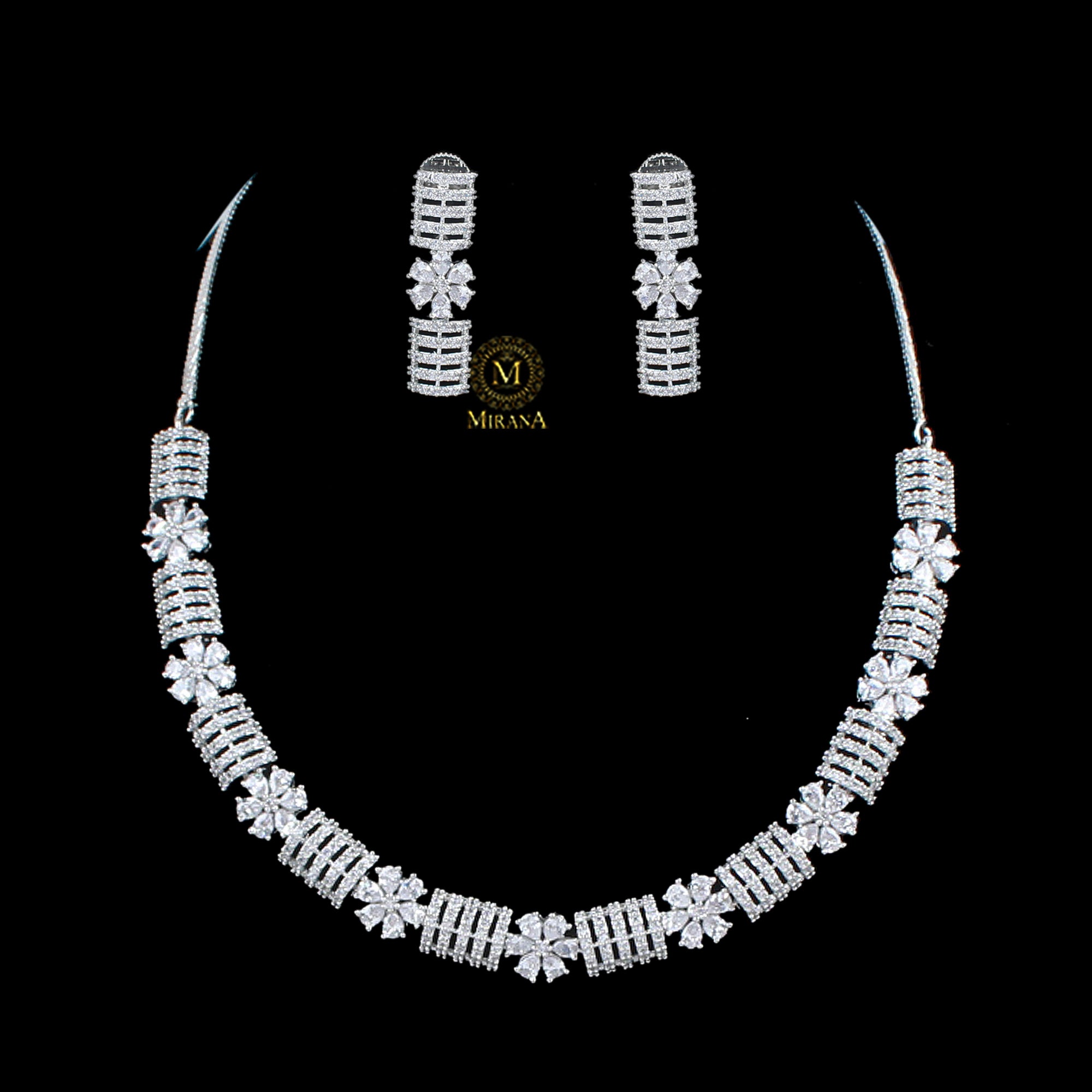 Zaira CZ Designer Necklace Set