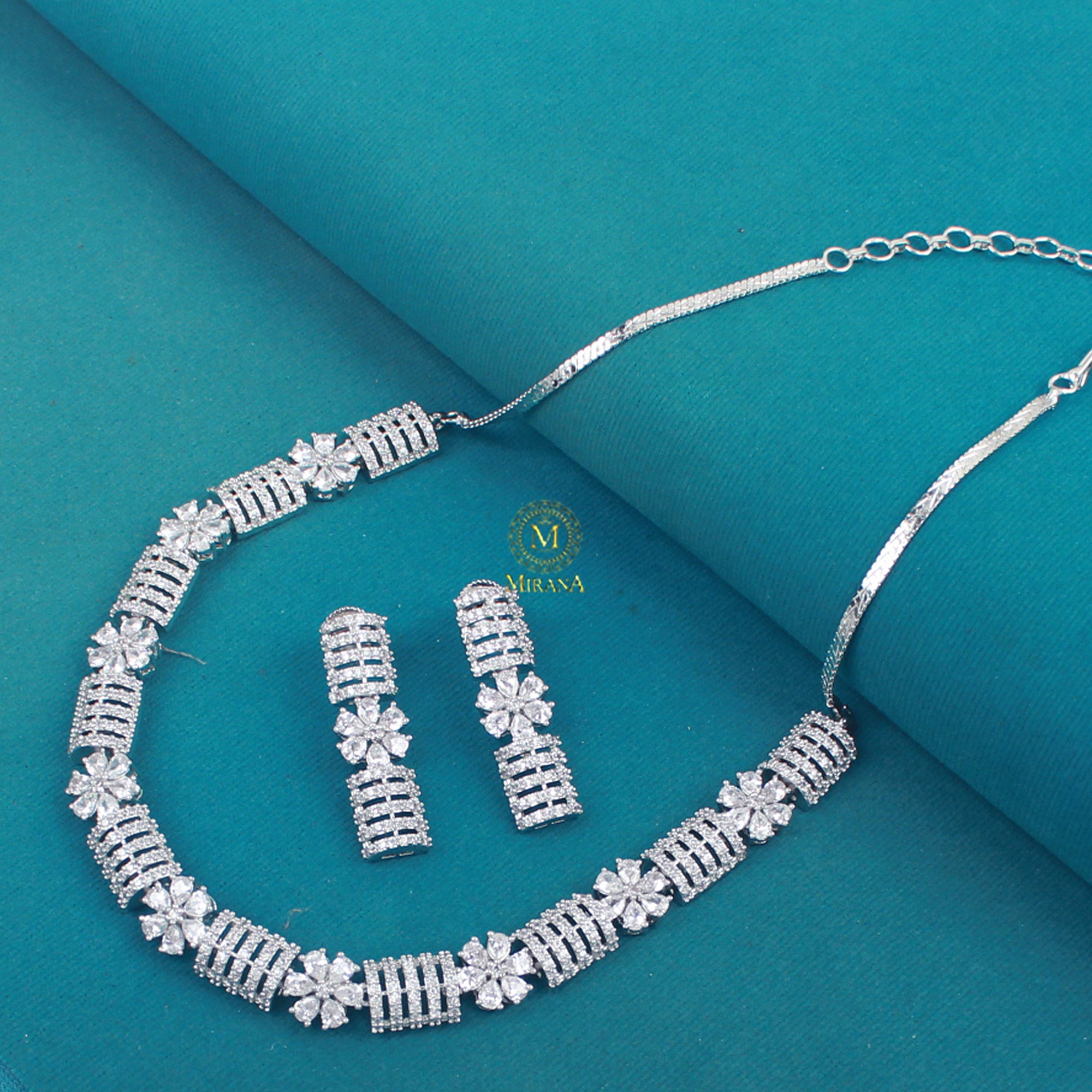 Zaira CZ Designer Necklace Set