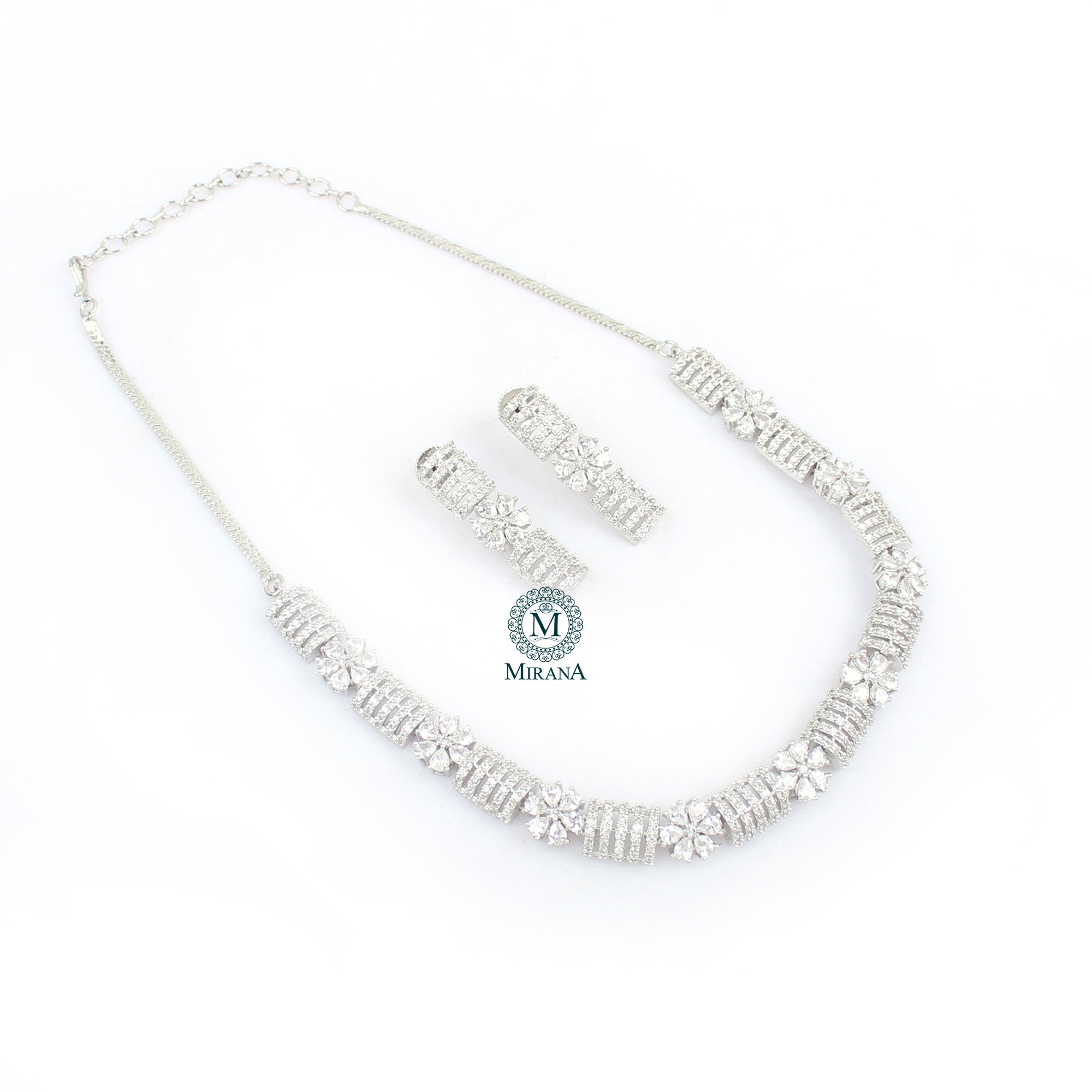 Zaira CZ Designer Necklace Set