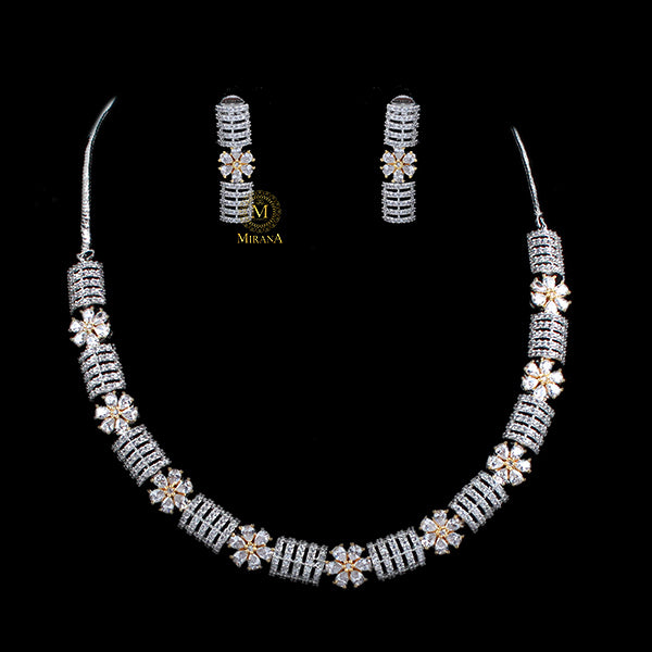 Zaira CZ Designer Necklace Set