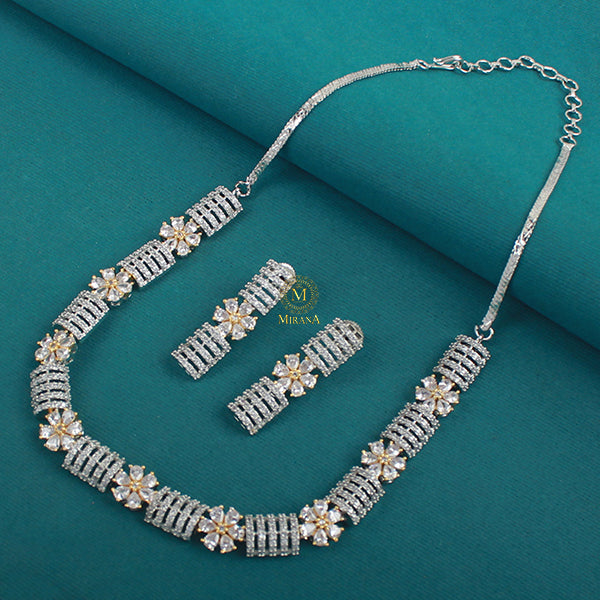 Zaira CZ Designer Necklace Set