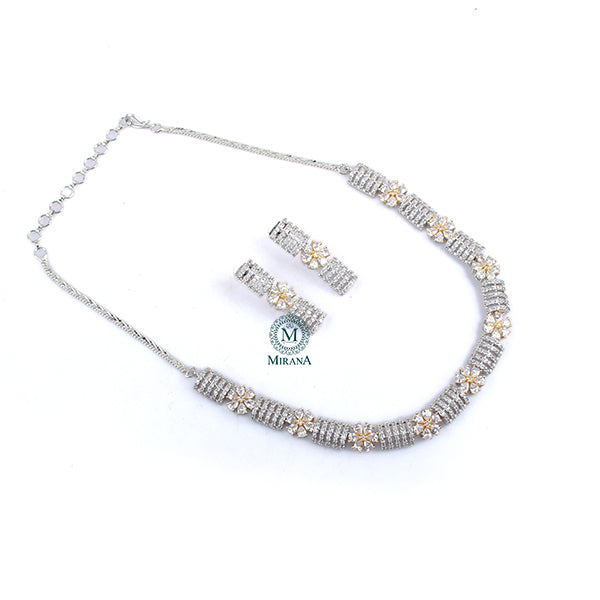 Zaira CZ Designer Necklace Set