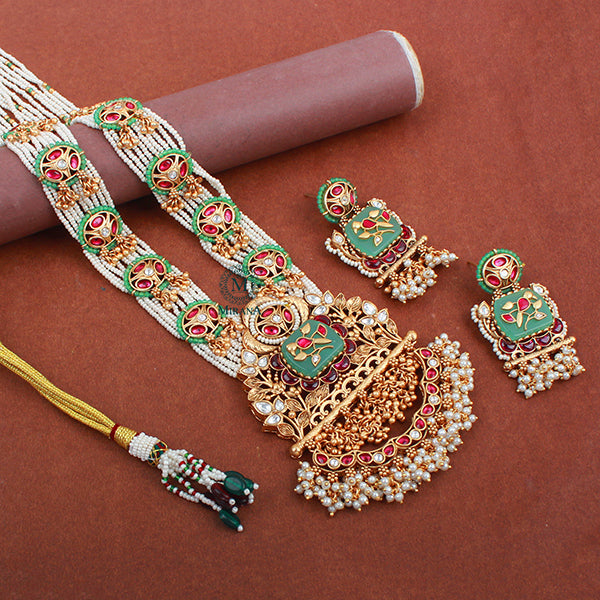 Vruti Antique Designer Long Necklace Set