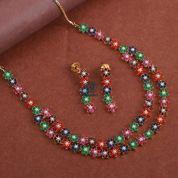 Uditi Multi Colour Jadau Designer Necklace Set