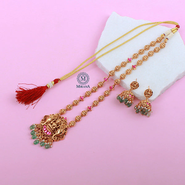 Kanak Antique Designer Long Necklace Set