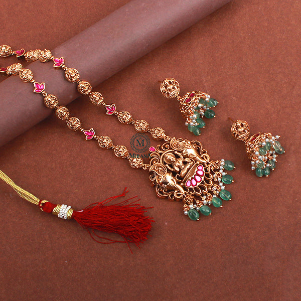 Kanak Antique Designer Long Necklace Set